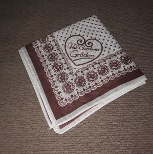 Val Gardena Groden Handkerchief Vintage Retro MCM Mid Century Modern